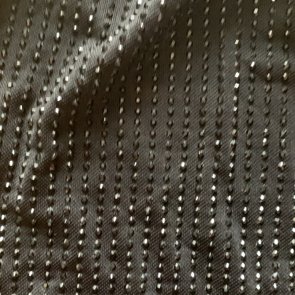 Pookie & Sebastian black Sequin Halter Top with rhinestones chain euro summer - Picture 2 of 5